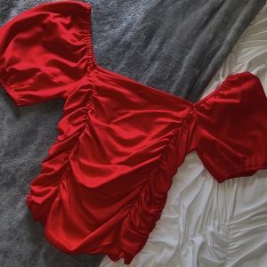 Forever21 ruched cropped top ❤️